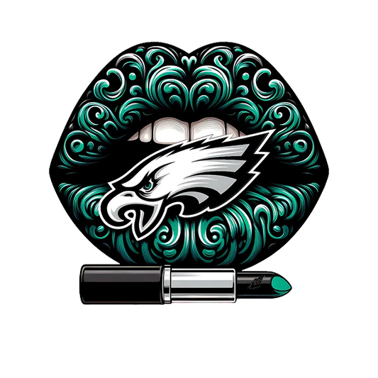Philadelphia Eagles Vintage Lips Womens NFL Tee