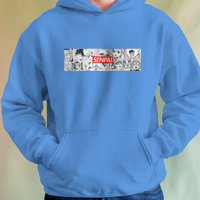 Senpai Ahegao Graphic Hoodie Unisex Hooded Sweatshirt