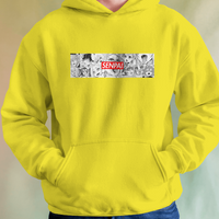 Senpai Ahegao Graphic Hoodie Unisex Hooded Sweatshirt