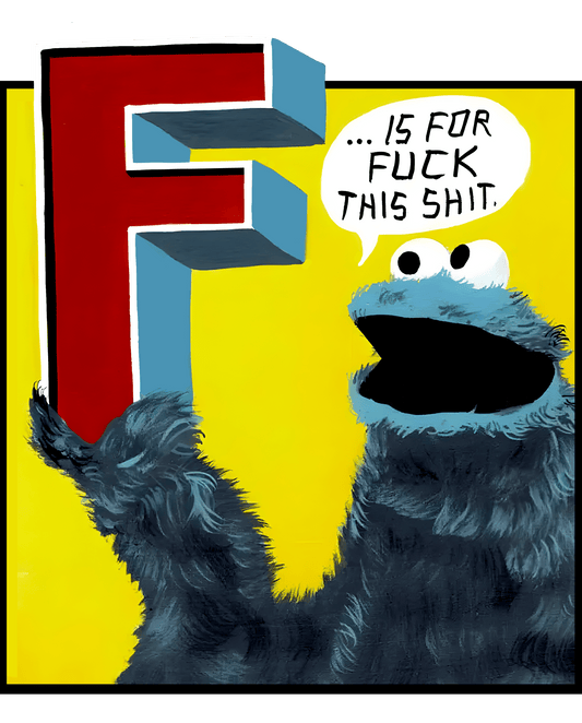 Cookie Monster "F is for.." Graphic Tee Unisex T shirt