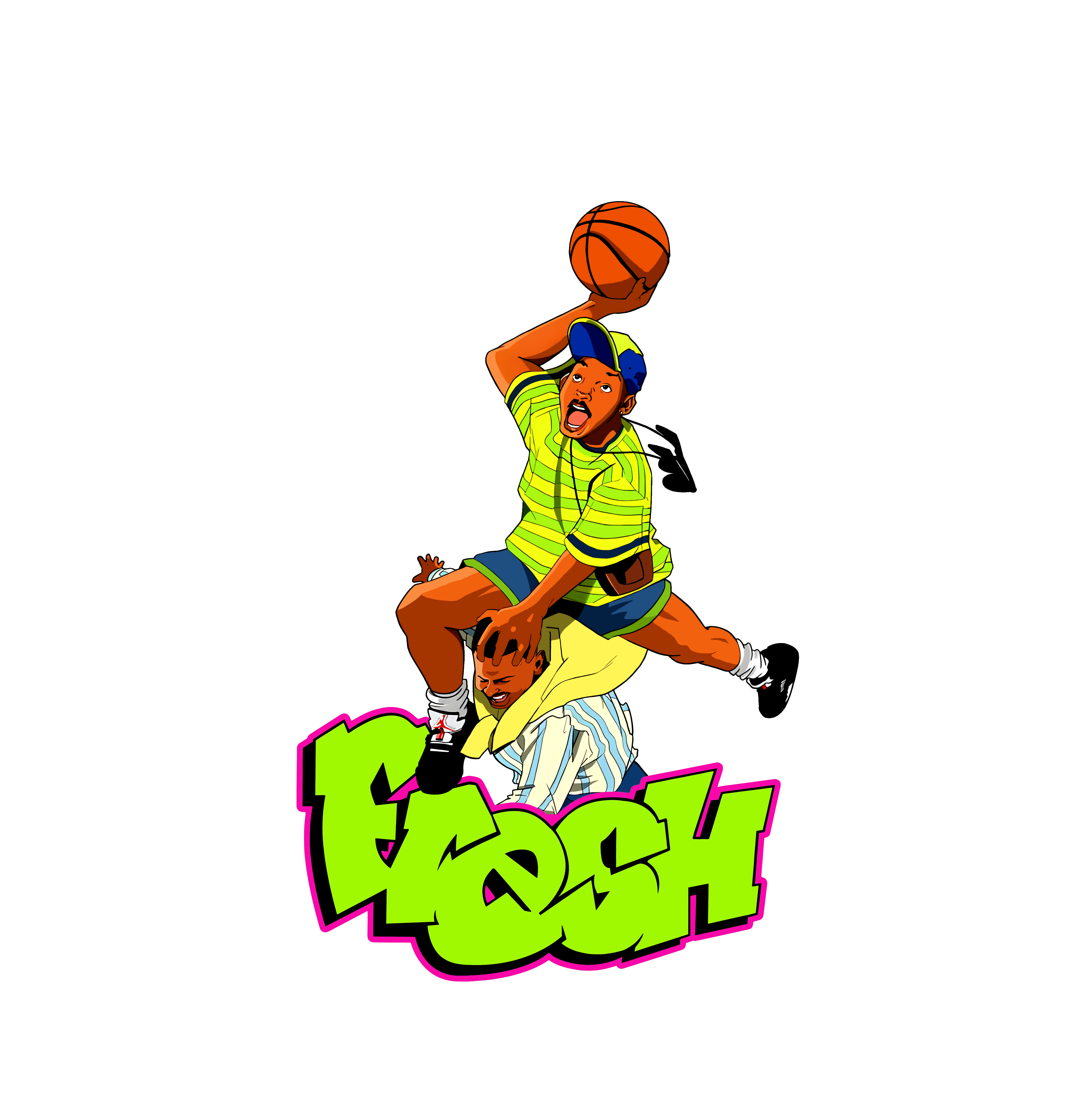 Fresh Prince Dunking On Carleton Graphic Tee Unisex Shirt