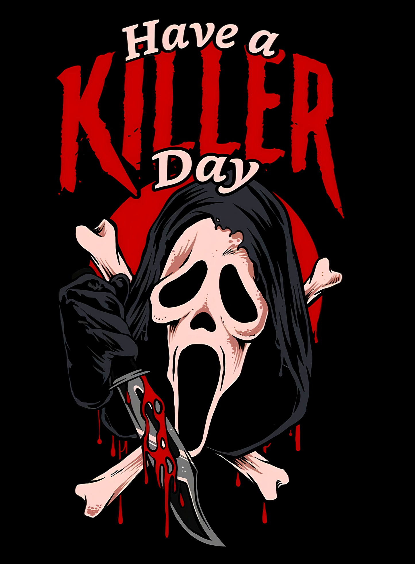 Ghostface Have a Killer Day! Graphic Tee Unisex