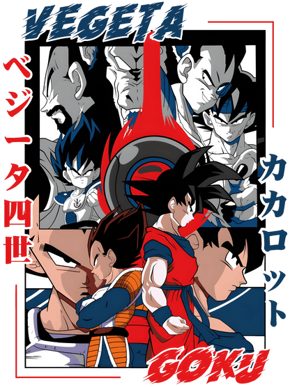 Dragon Ball Z Goku & Vegeta Graphic Tee Unisex Shirt