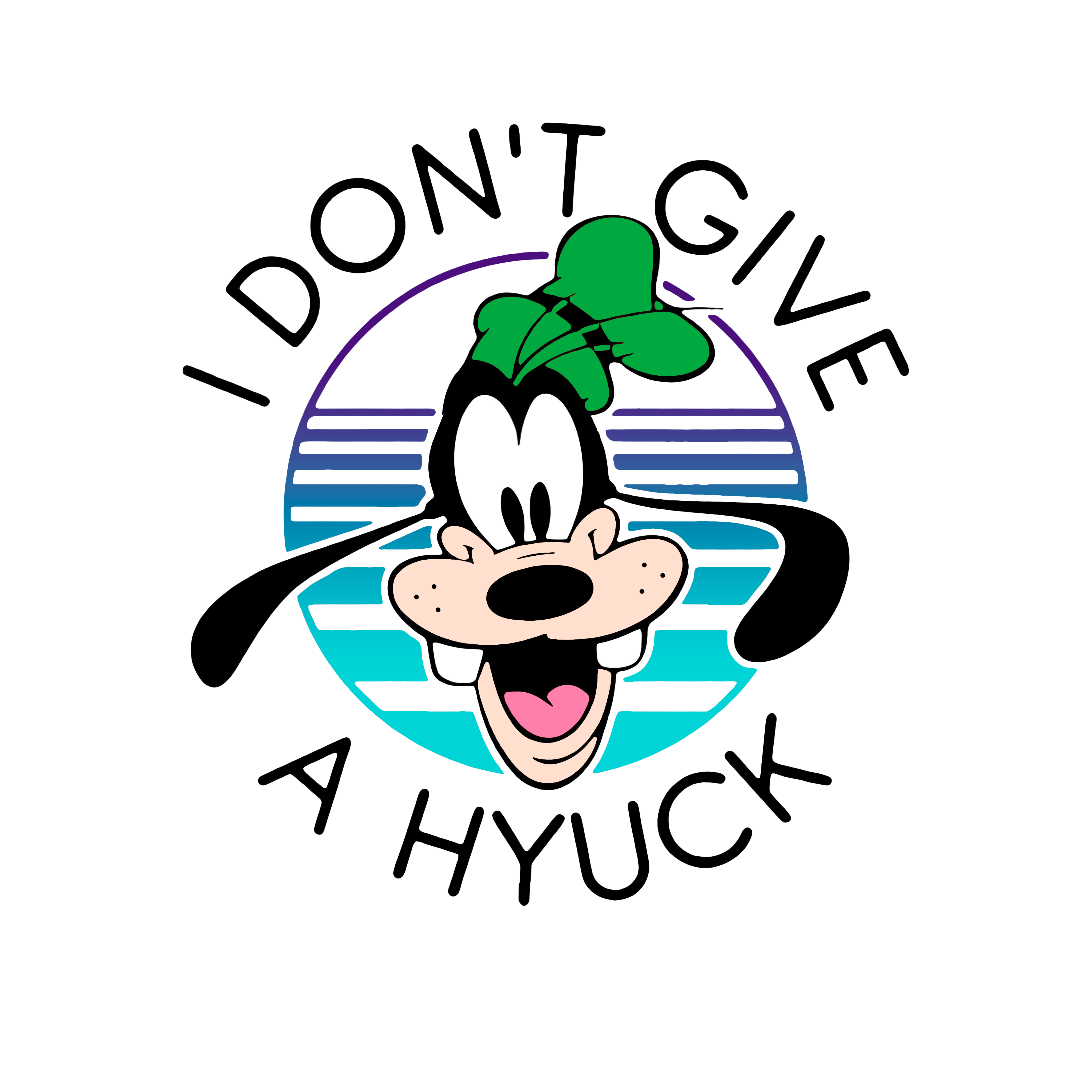 Goofy's Vibe: "I Don't Give a Hyuck" Graphic T-Shirt Unisex Tee