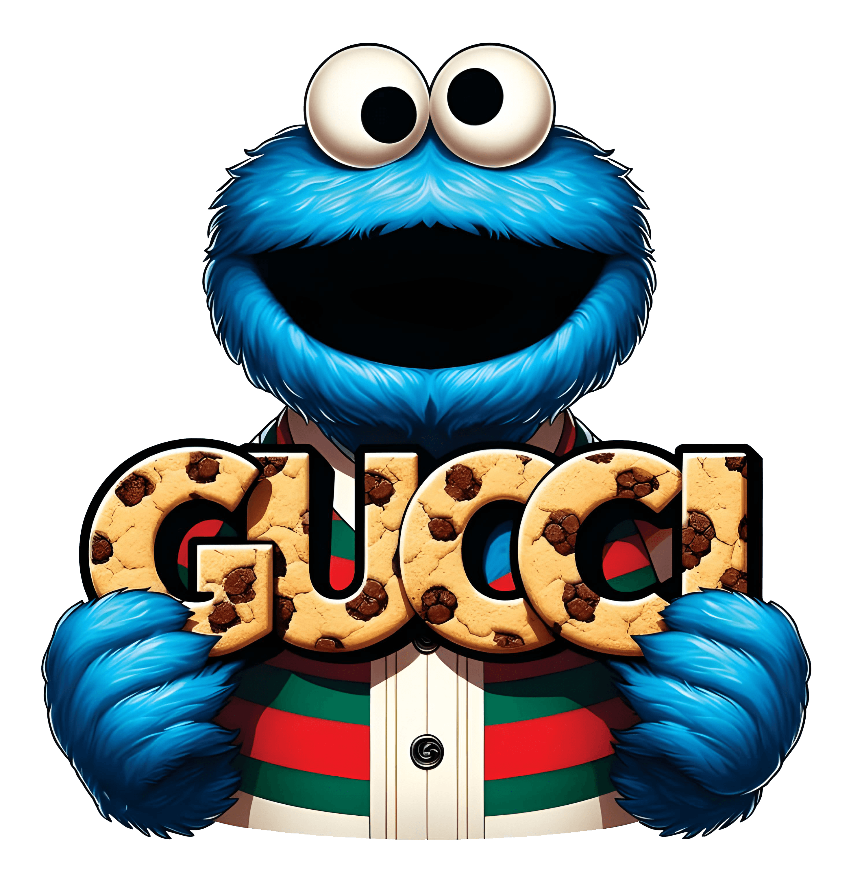 Cookie Monster GUCCI Cookie Graphic Tee Unisex Tee