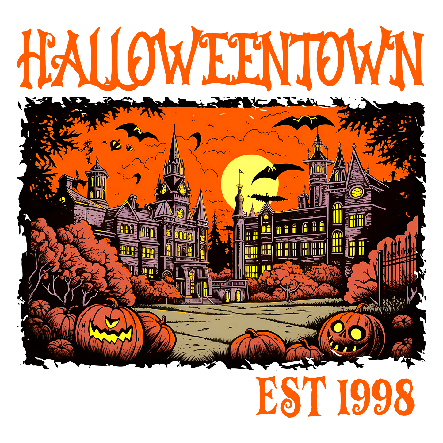 Halloween Town Est. 1998 Graphic Tee Unisex Shirt