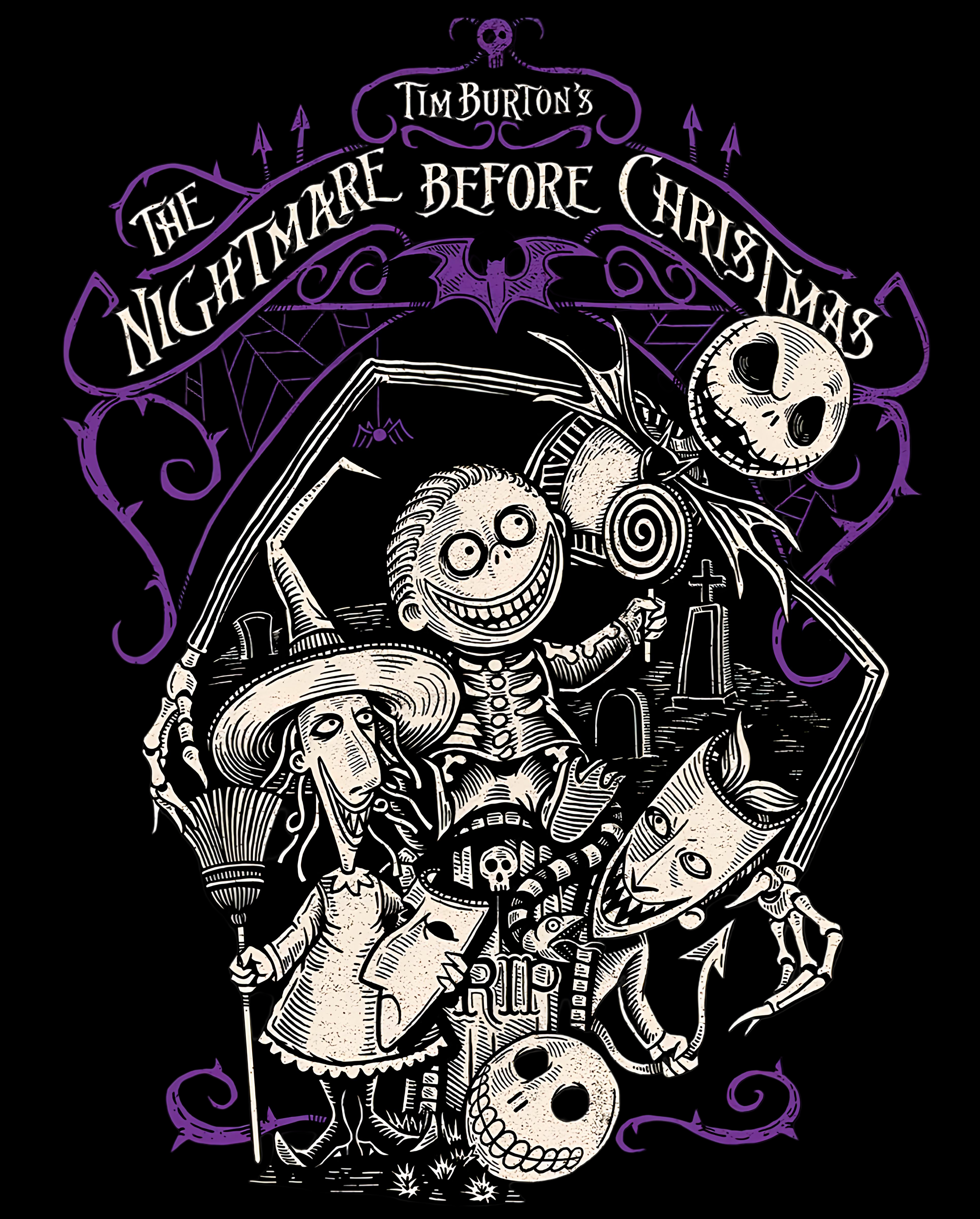 The Nightmare Before Christmas Graphic Tee Unisex