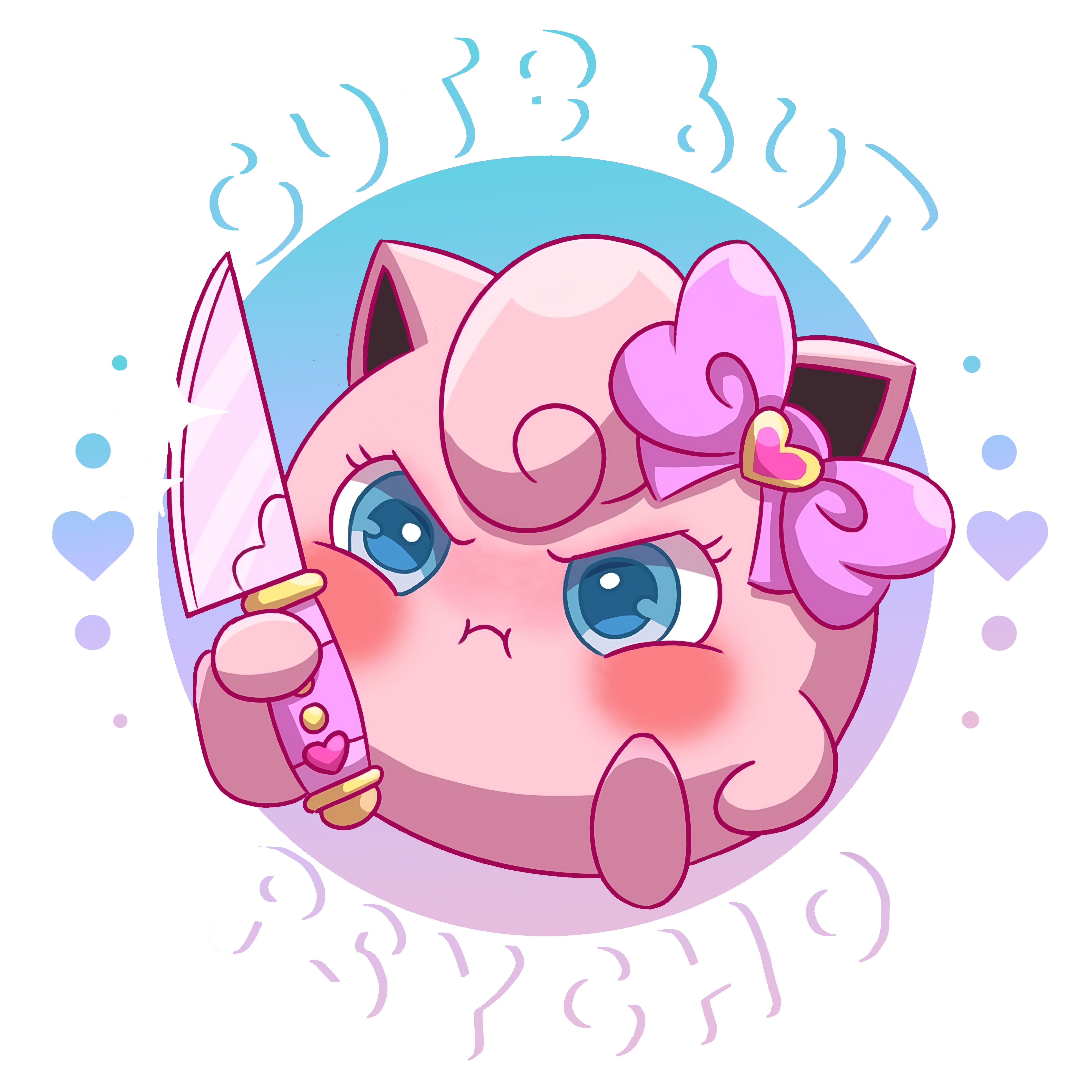 Jigglypuff Cute But Psycho Graphic Womens Hoodie