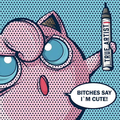 Jiggly Puff The Marker Diva Pokemon Womens Hoodie