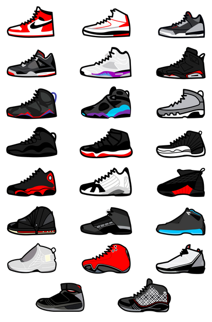 Air Jordan 1-23 Sneaker Graphic Tee Unisex Shirt
