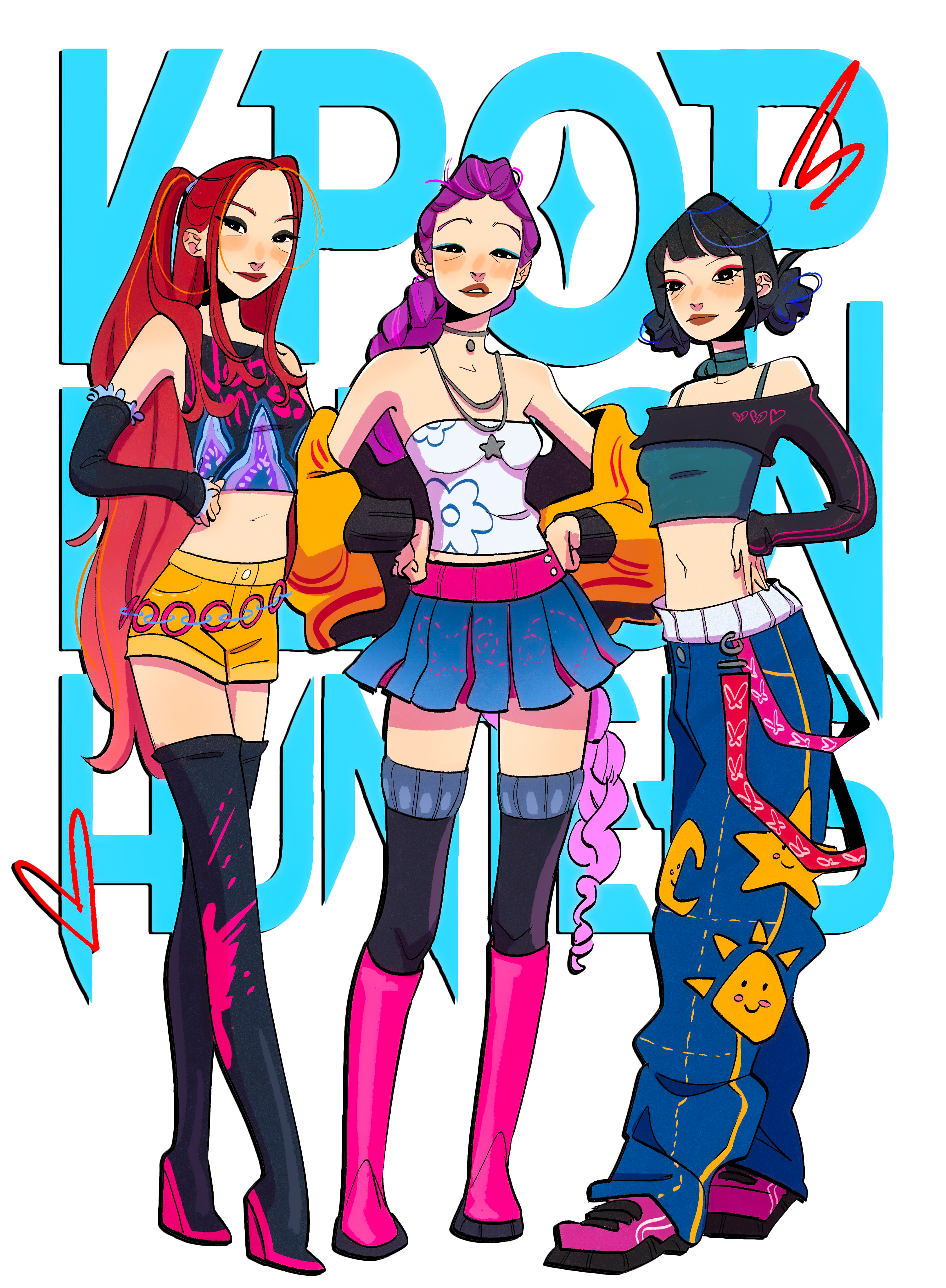 Kpop Demon Hunters Graphic Tee Womens Shirt