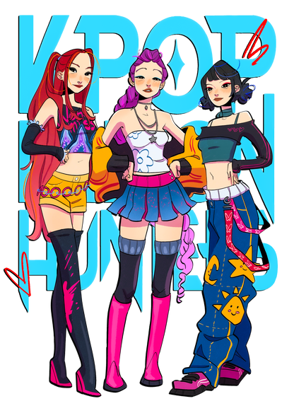 Kpop Demon Hunters Graphic Tee Womens Shirt