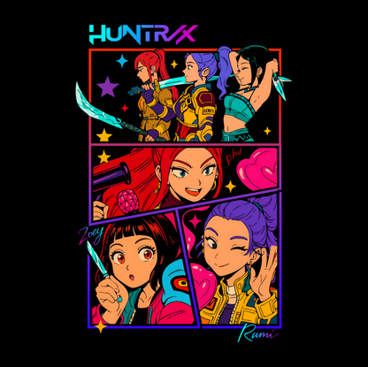 K-Pop Demon Hunter HUNTR/X Graphic Tee Youth Girls