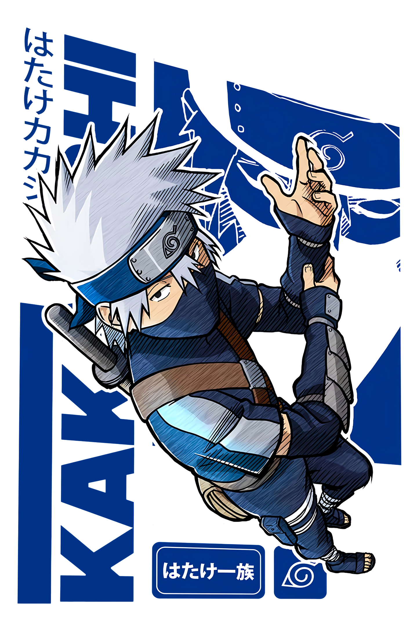 Kakashi Hatake Graphic Tee Naruto Anime Unisex Tee