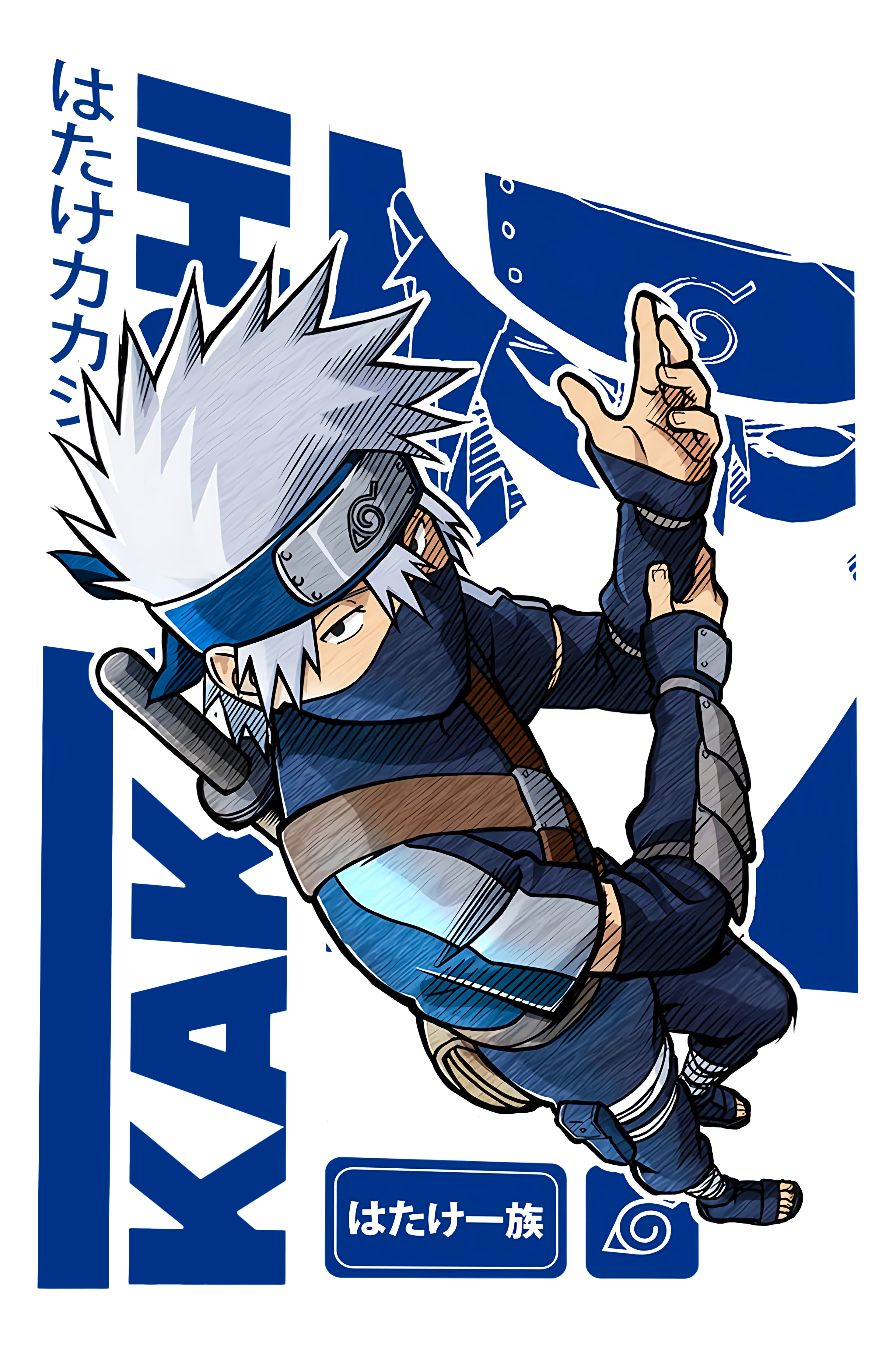 Kakashi Hatake Graphic Tee Naruto Anime Unisex Tee