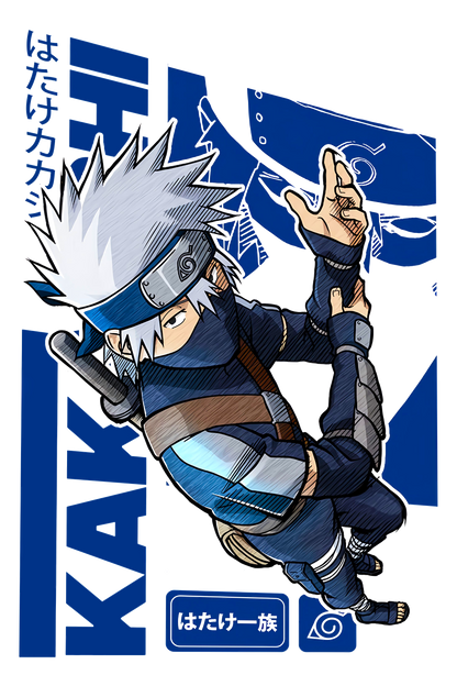 Kakashi Hatake Graphic Tee Naruto Anime Unisex Tee