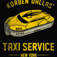 Korben Dallas’ Taxi Service Tee | The Fifth Element Sci-Fi Shirt