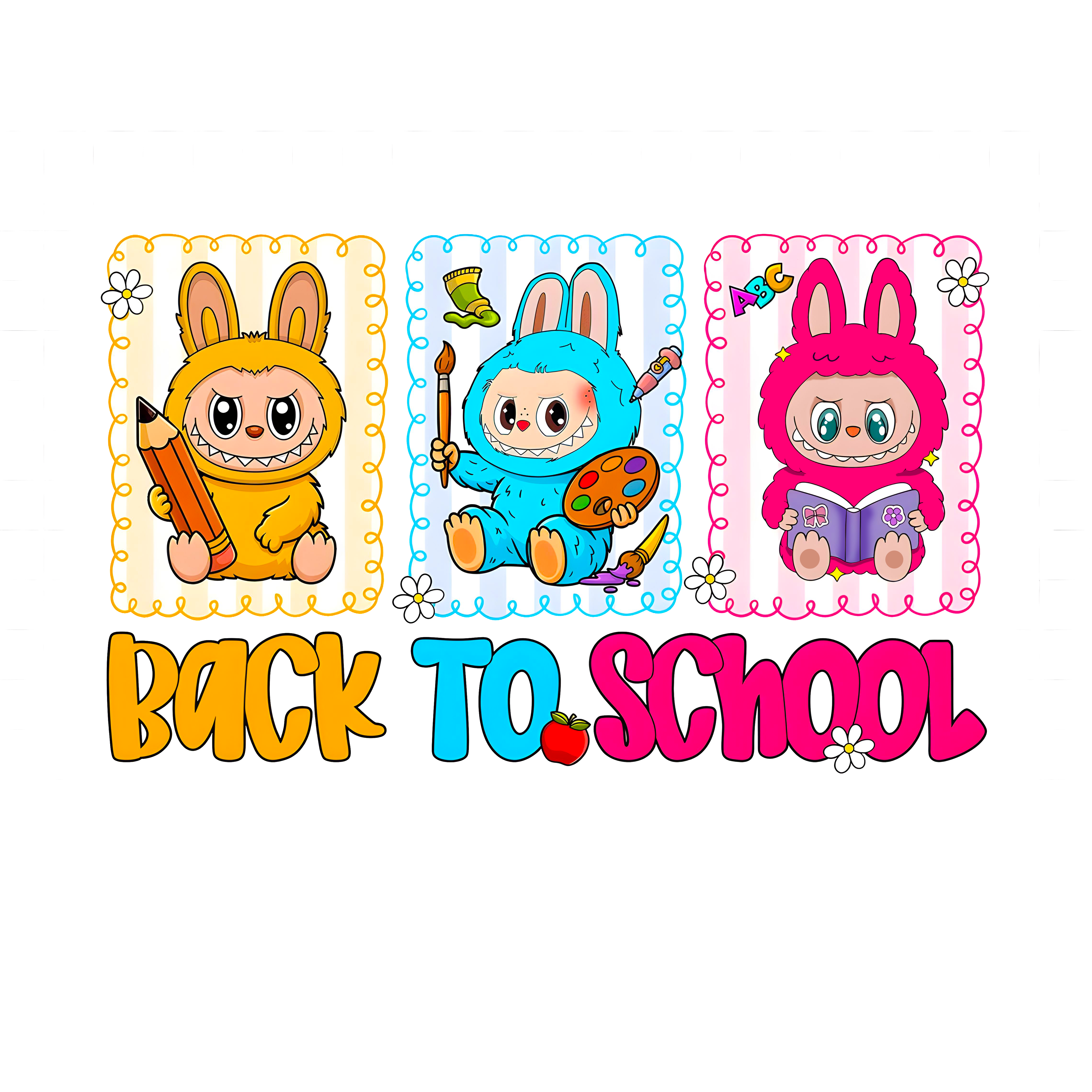 Labubu Back To School Youth Graphic Tee Unisex Shirt