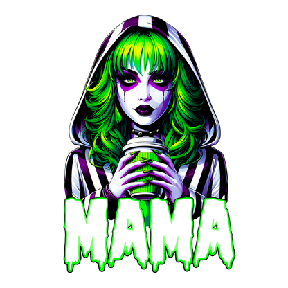 Mama Beetlejuice Womens Halloween Graphic Tee