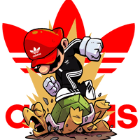 Mario Koopa Troopa Smash Adidas Parody Unisex Graphic Tee