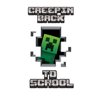 Minecraft Creepin Back To School Unisex Youth Back To School T-Shirt