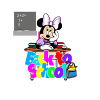 Mini Mouse Back-To-School Youth Graphic Tee Girls Shirt