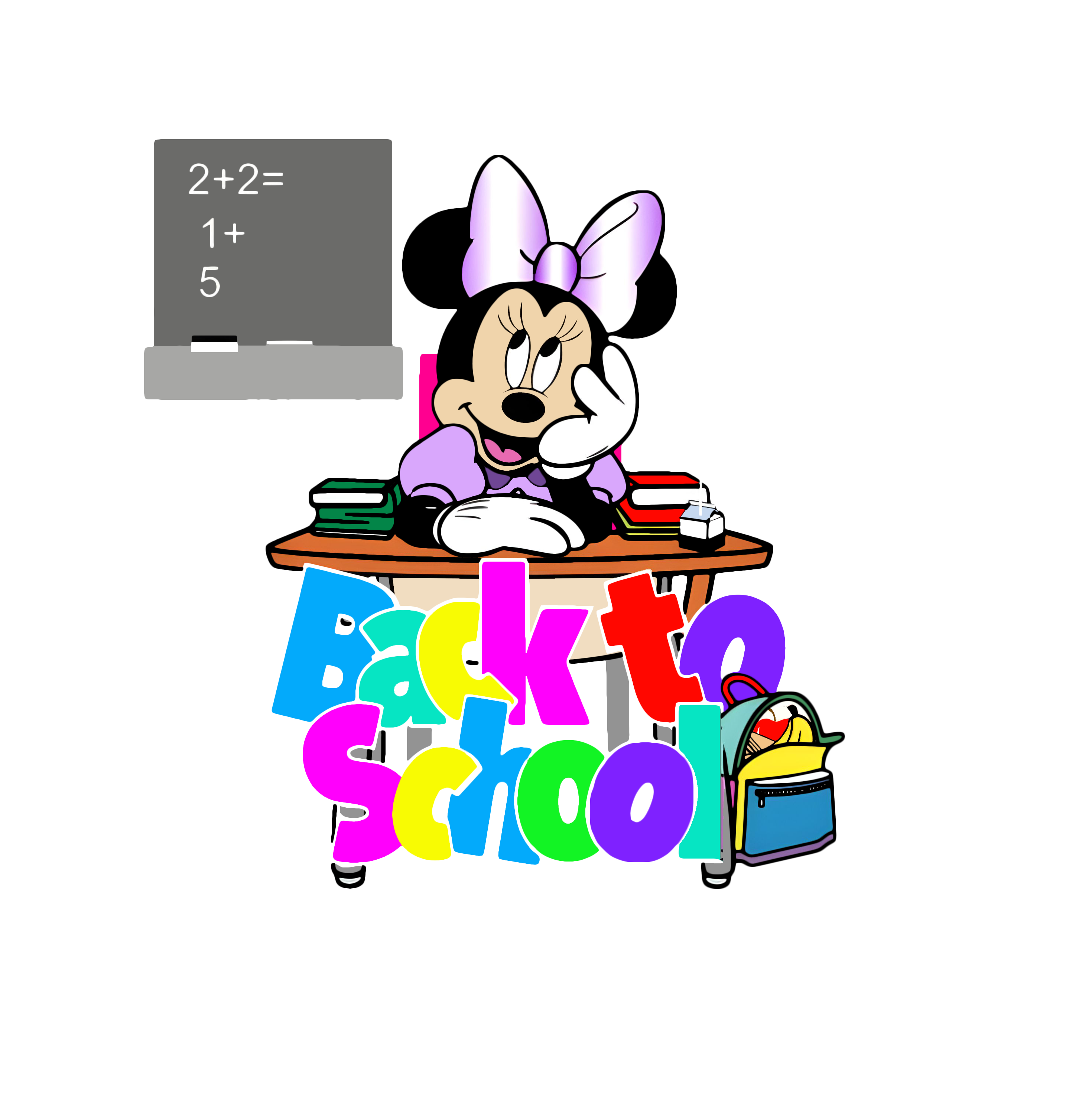Mini Mouse Back-To-School Youth Graphic Tee Girls Shirt