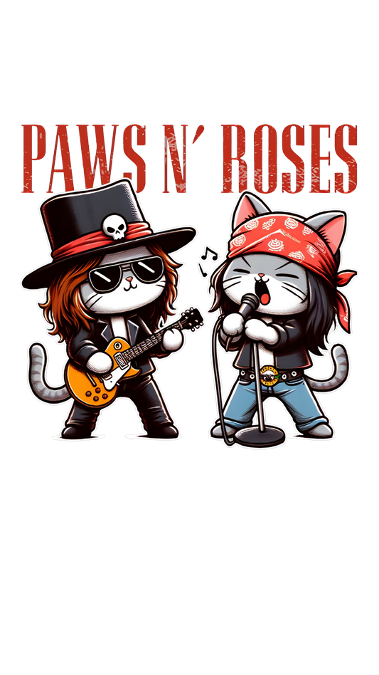 Paws N Roses Graphic Tee Unisex T shirt