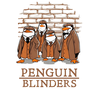Penguin Blinders | Penguins of Madagascar x Peaky Blinders Parody Tee