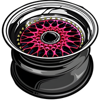 BBS Pink Rim JDM Graphic Tee Unisex Auto Shirt