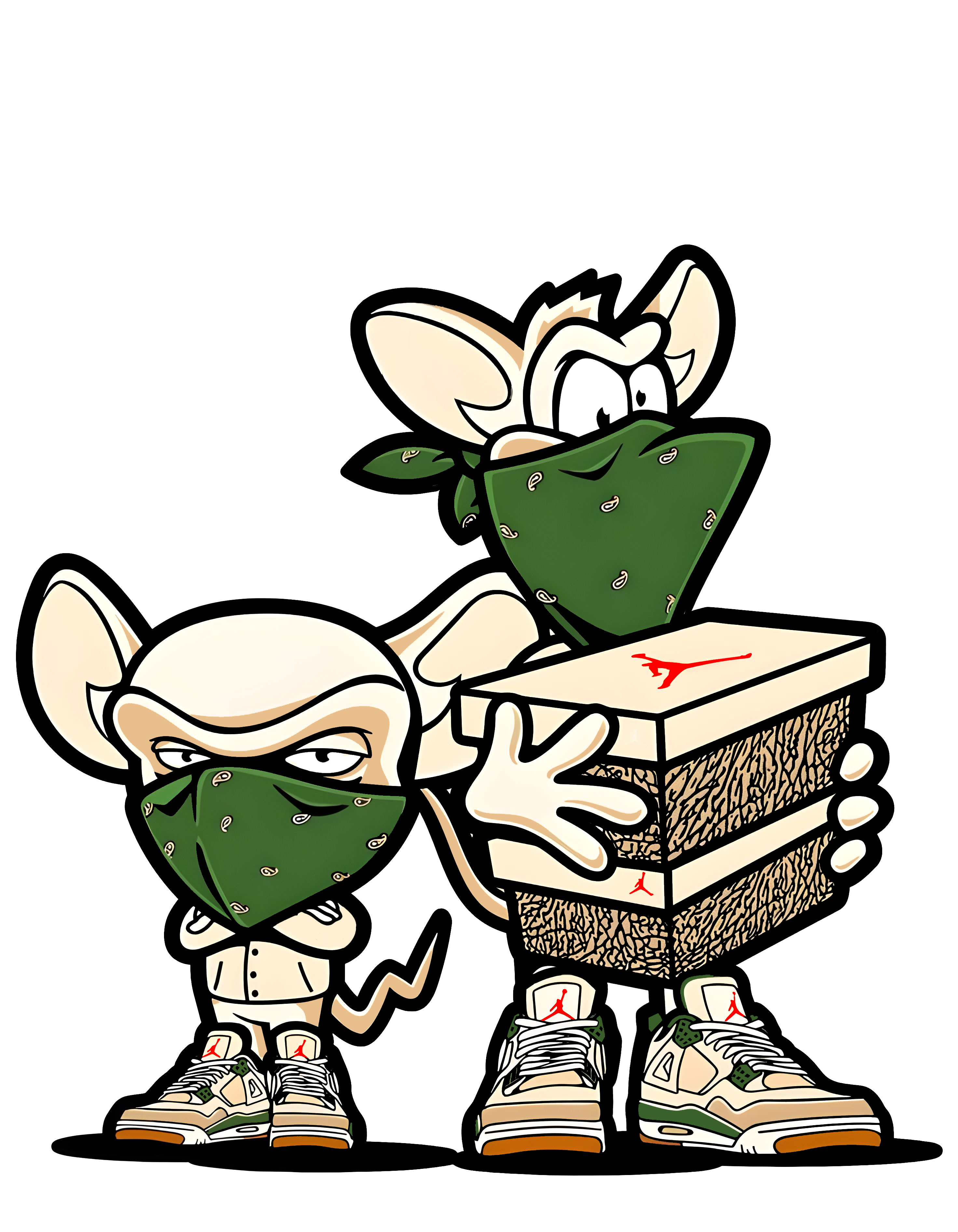 Pinky and The Brain Sneakerheads Graphic Tee Unisex Shirt