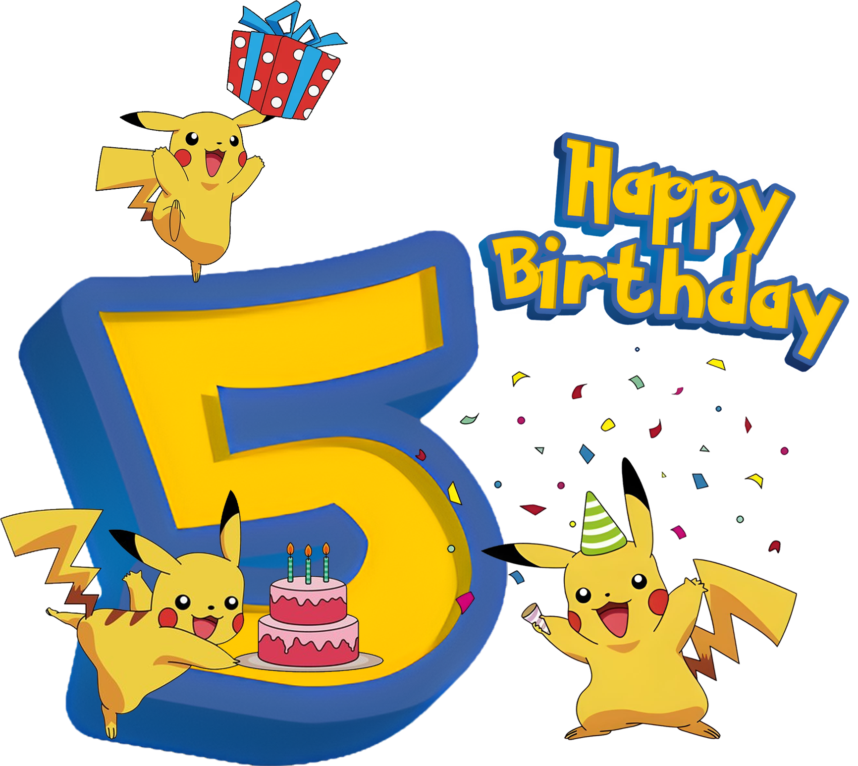 Pokemon Youth Pikachu Birthday Age Tee Unisex Shirt