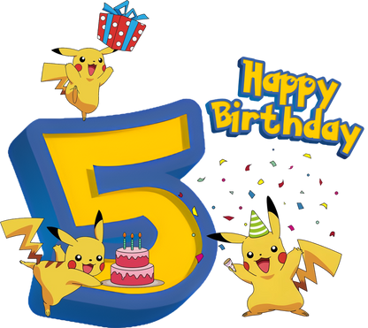 Pokemon Youth Pikachu Birthday Age Tee Unisex Shirt