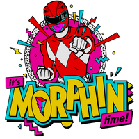 Power Rangers "Its Morphin Time"  Graphic Tee Unisex Shirt