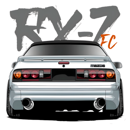 Mazda RX-7 FC Retro-Spec MotorSports Graphic Tee