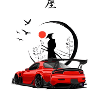Samurai Spirit RX-7 FD T-Shirt | Japanese Car Culture Tee