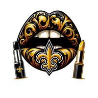 New Orleans Saints Vintage Lips Womens NFL Tee