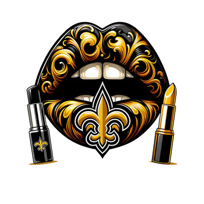 New Orleans Saints Vintage Lips Womens NFL Tee