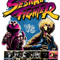 Sesame Fighter – Character Select Tee Unisex Graphic T Shirt
