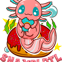 Snaxolotl - Axolotl Humor Graphic Tee Womens T Shirt