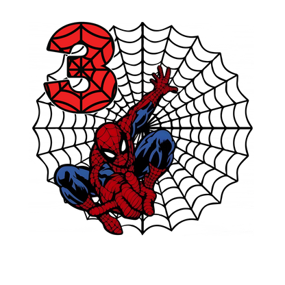 Spiderman Toddler Personalized Birthday Tee