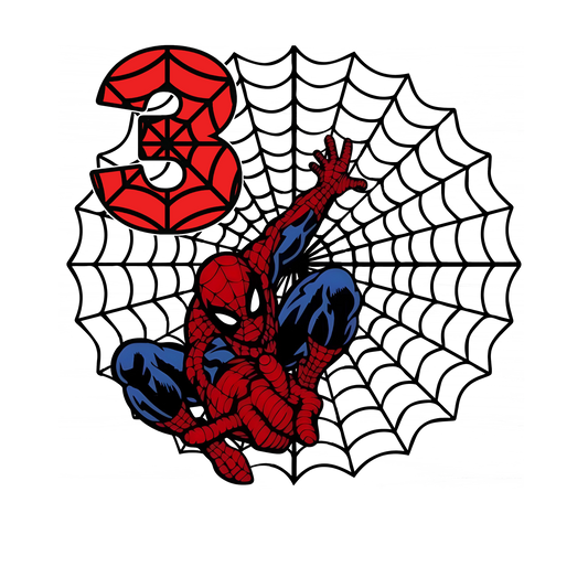 Spiderman Toddler Personalized Birthday Tee