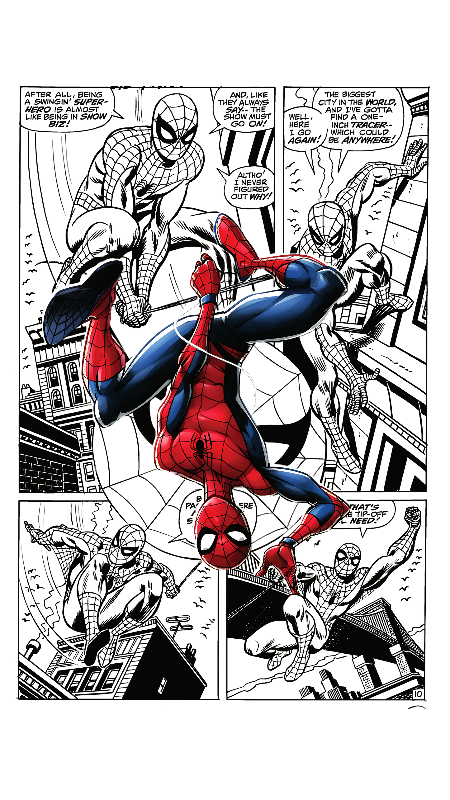 Spiderman Comic Panel Graphic Tee Unisex Shirt