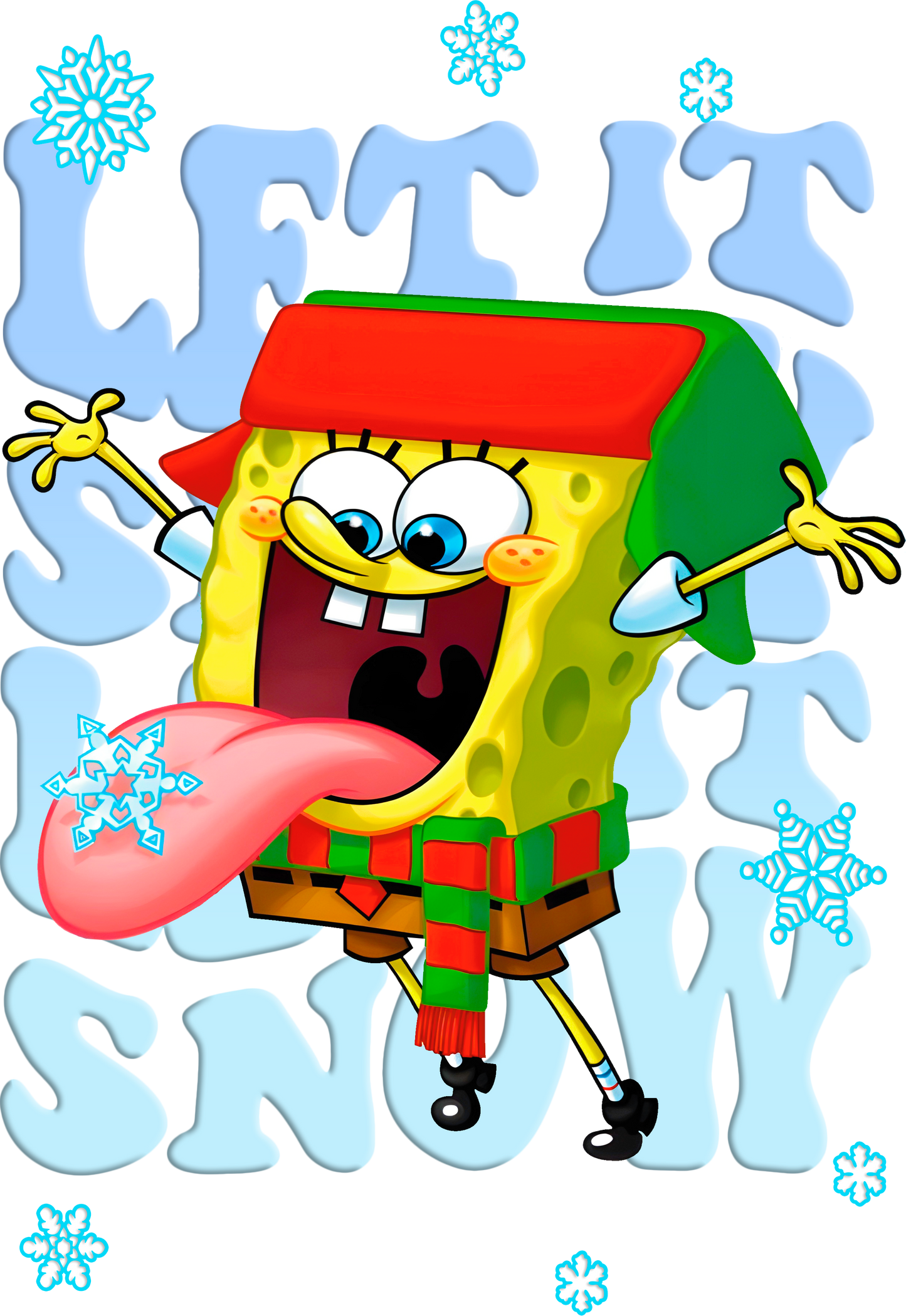 Spongebob Squarepants "Let It Snow" Graphic Tee Unisex