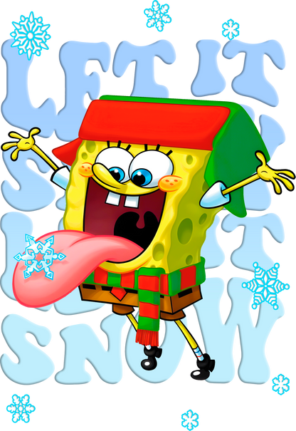 Spongebob Squarepants "Let It Snow" Graphic Tee Unisex