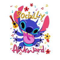 Stitch 626 Socially Awkward Graphic Hoodie