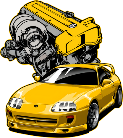 Toyota Supra MK4 & 2JZ-GTE Graphic Tee – JDM Legend Series