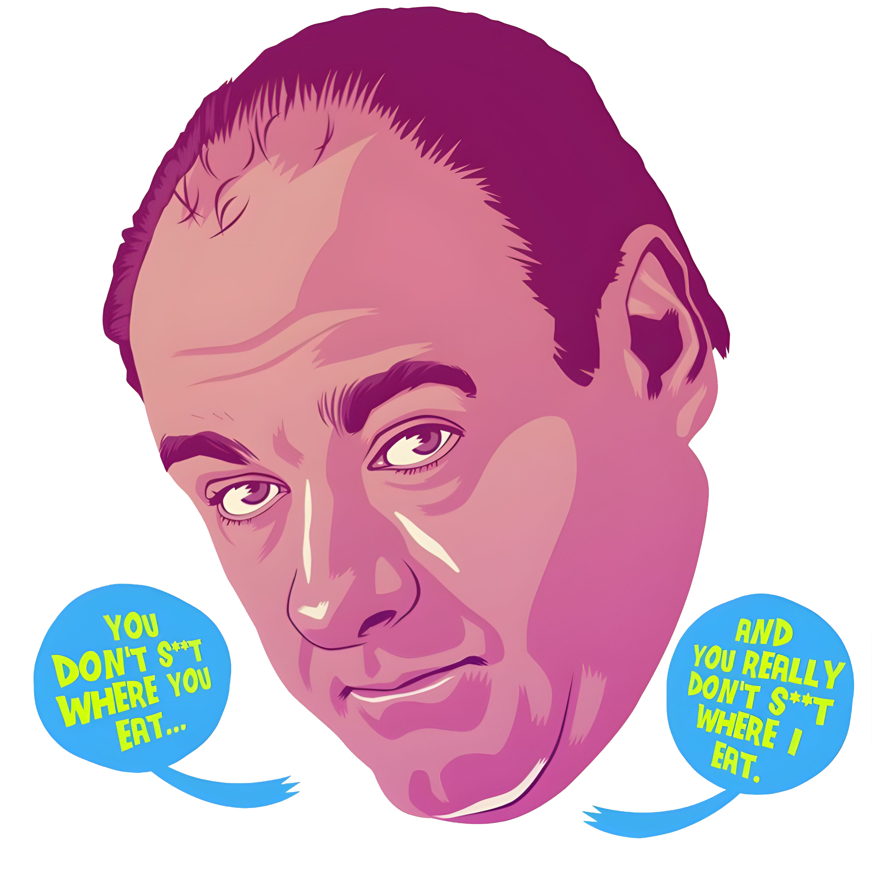 Tony Soprano "Don't Shit Where You Eat" Graphic Tee Unisex Shirt