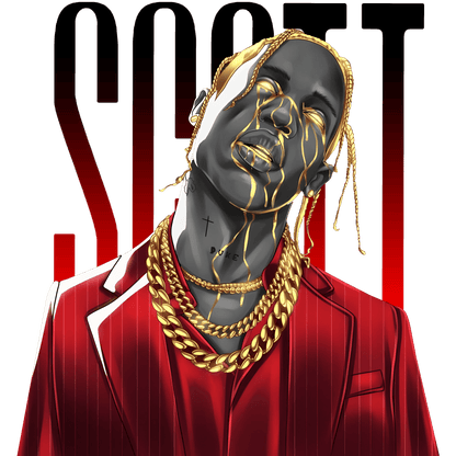Travis Scott Gold Melt Graphic Tee Unisex Shirt