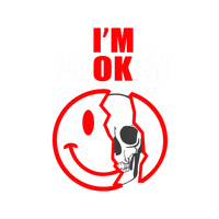 I'm Broken (I'm Okay) Skull Graphic Tee